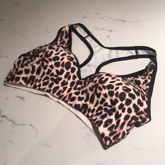 PINK Victoria's Secret Other - VS PINK Dry Fit Sport Bra Push Up Leopard -Med